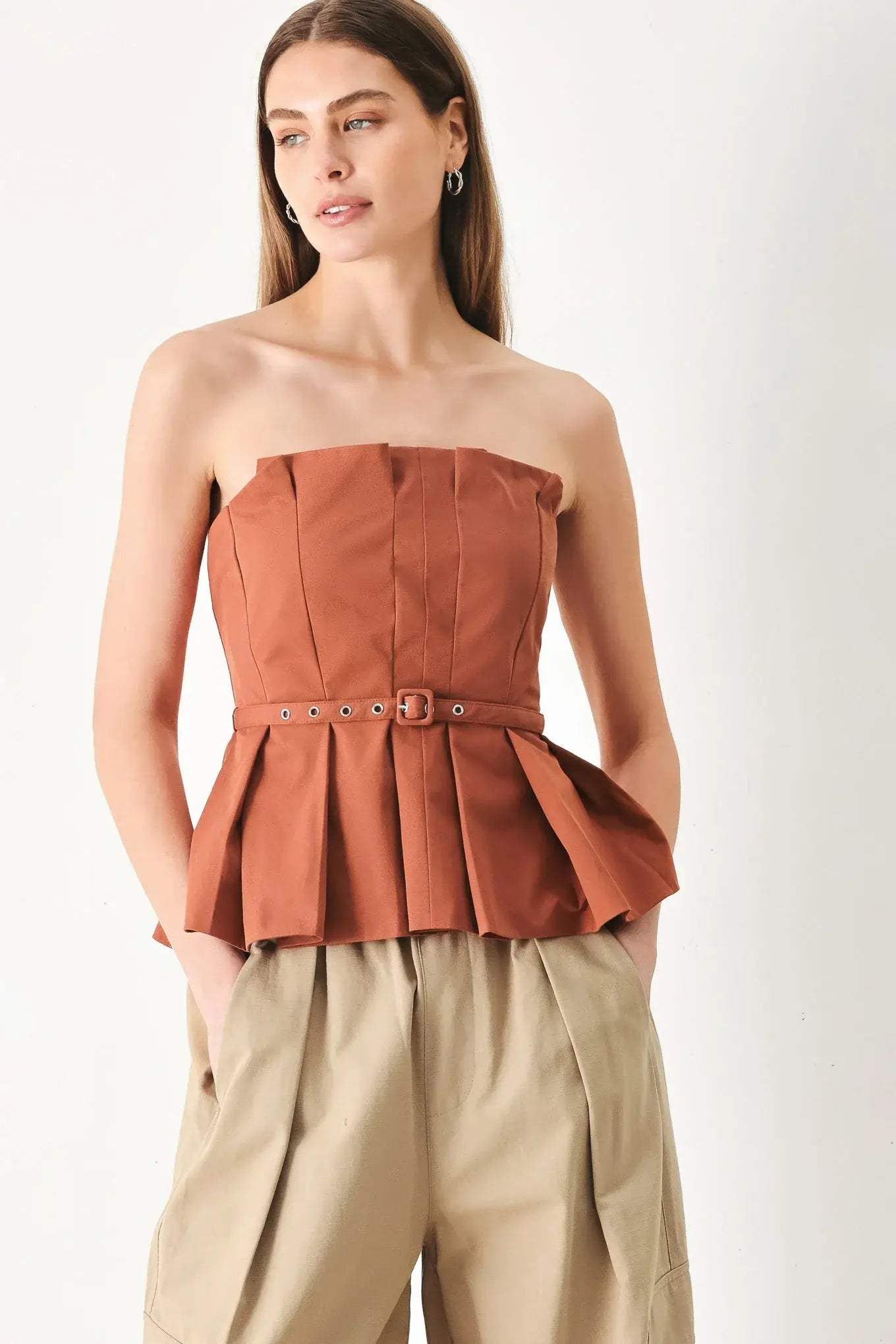 PURE FRAME WOVEN TUBE TOP - Flying Tomato - Flyclothing LLC