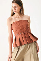 PURE FRAME WOVEN TUBE TOP - Flying Tomato - Flyclothing LLC
