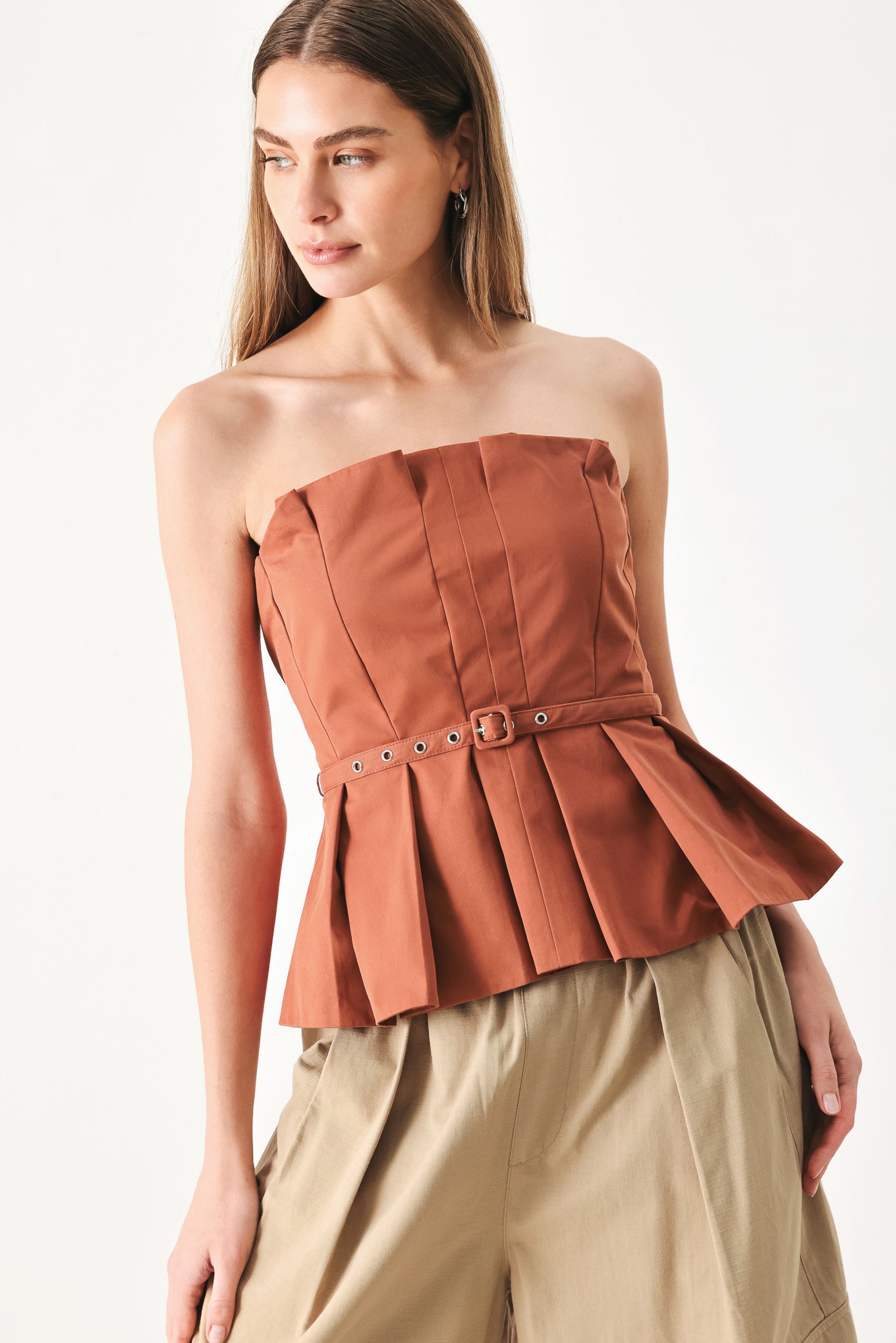 PURE FRAME WOVEN TUBE TOP - Flying Tomato - Flyclothing LLC