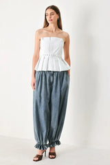 PURE FRAME WOVEN TUBE TOP - Flying Tomato - Flyclothing LLC