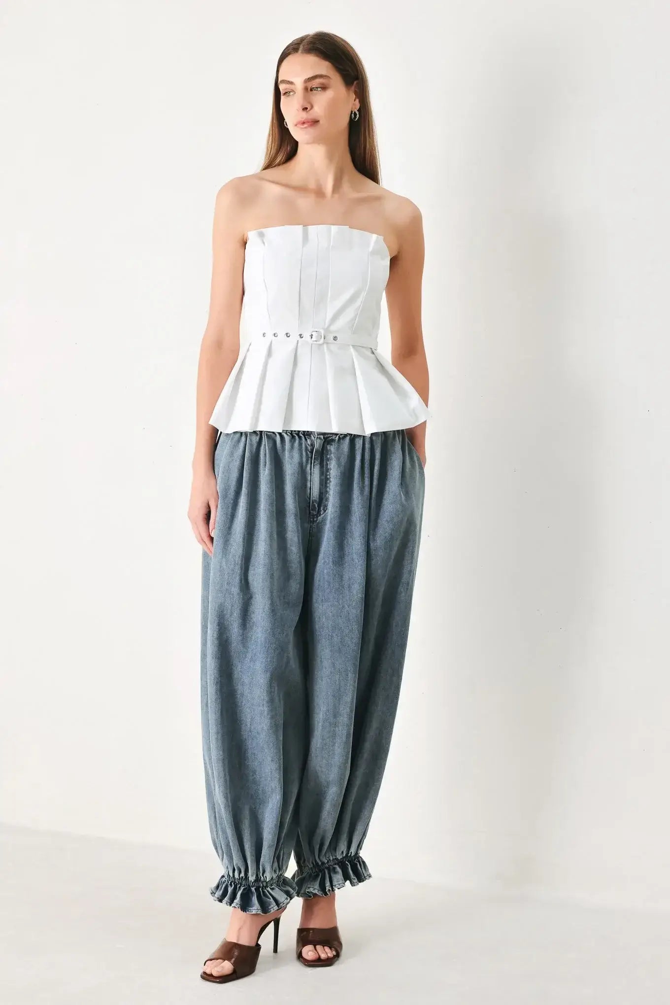 PURE FRAME WOVEN TUBE TOP - Flying Tomato - Flyclothing LLC