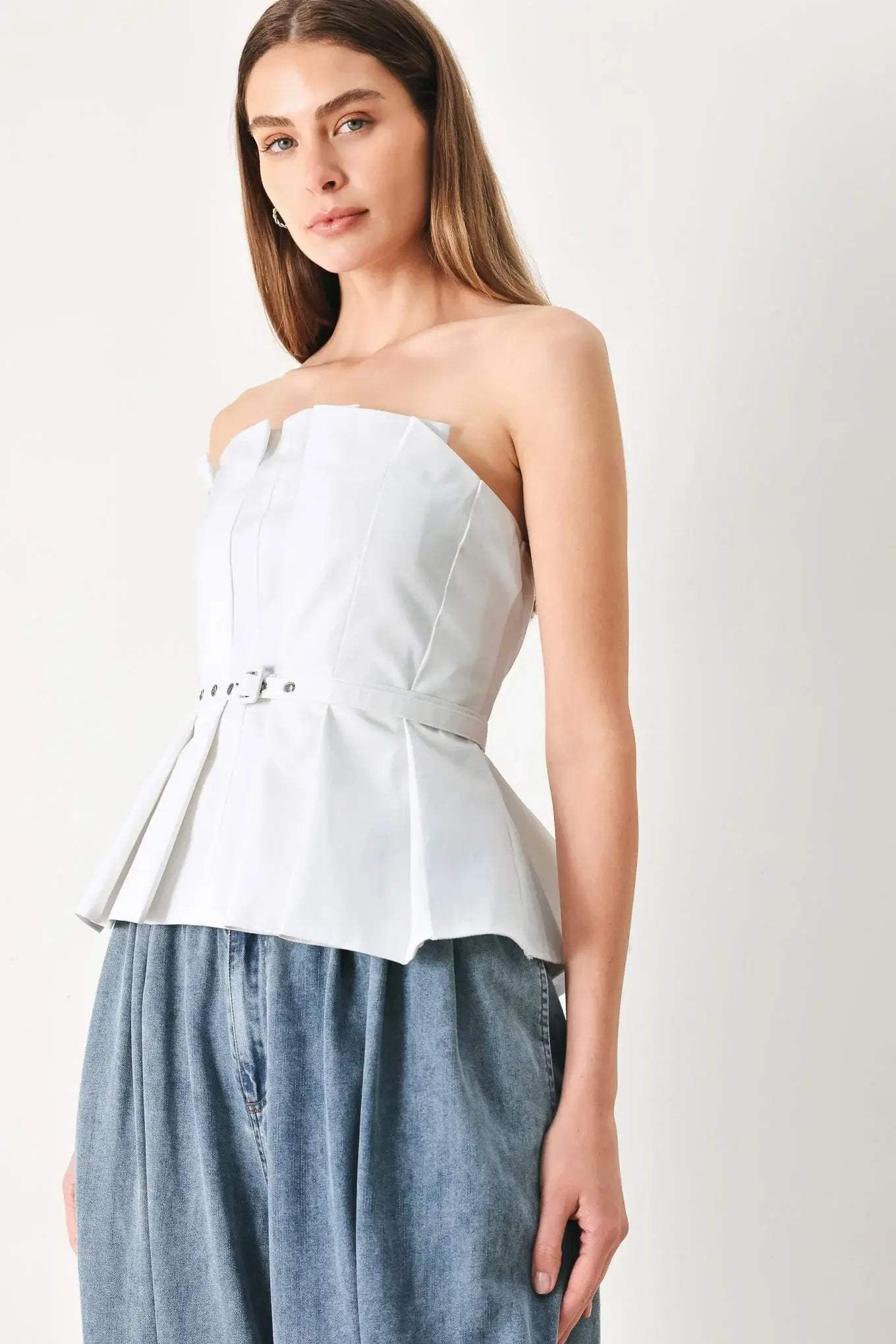 PURE FRAME WOVEN TUBE TOP - Flying Tomato - Flyclothing LLC