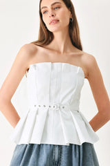 PURE FRAME WOVEN TUBE TOP - Flying Tomato - Flyclothing LLC