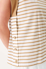 SUNSET MOOD STRIP KNIT TOP - Flying Tomato - Flyclothing LLC