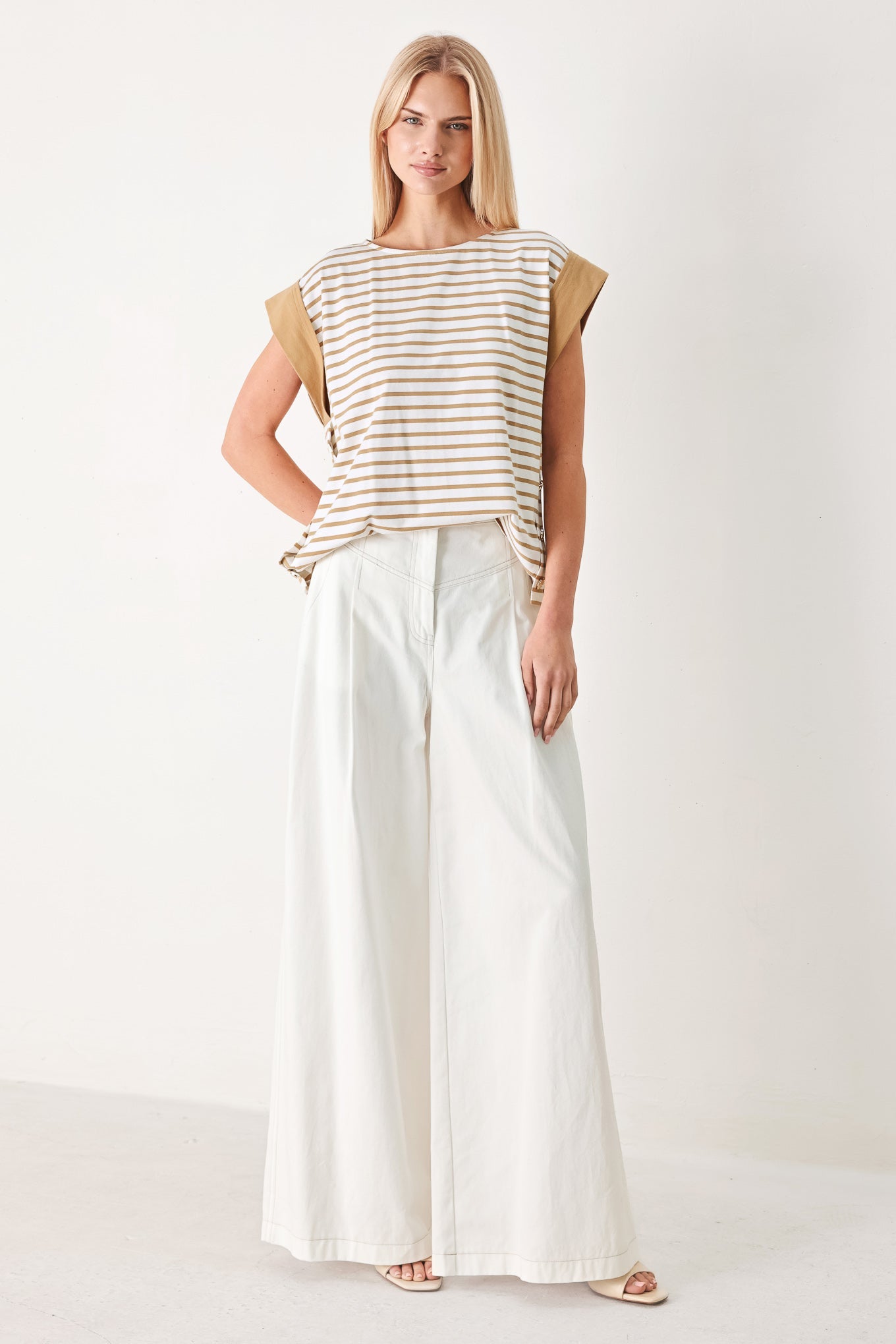 SUNSET MOOD STRIP KNIT TOP - Flying Tomato - Flyclothing LLC