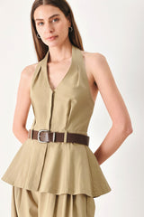 WORKDAY FLOW WOVEN TOP