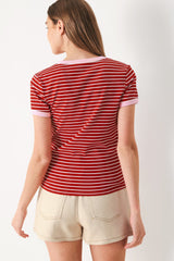 SWEET DAYDREAM STRIP KNIT TOP