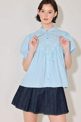 SWEET NOTE MOMENT WOVEN TOP - Flying Tomato - Flyclothing LLC