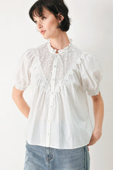 SWEET NOTE MOMENT WOVEN TOP - Flying Tomato - Flyclothing LLC
