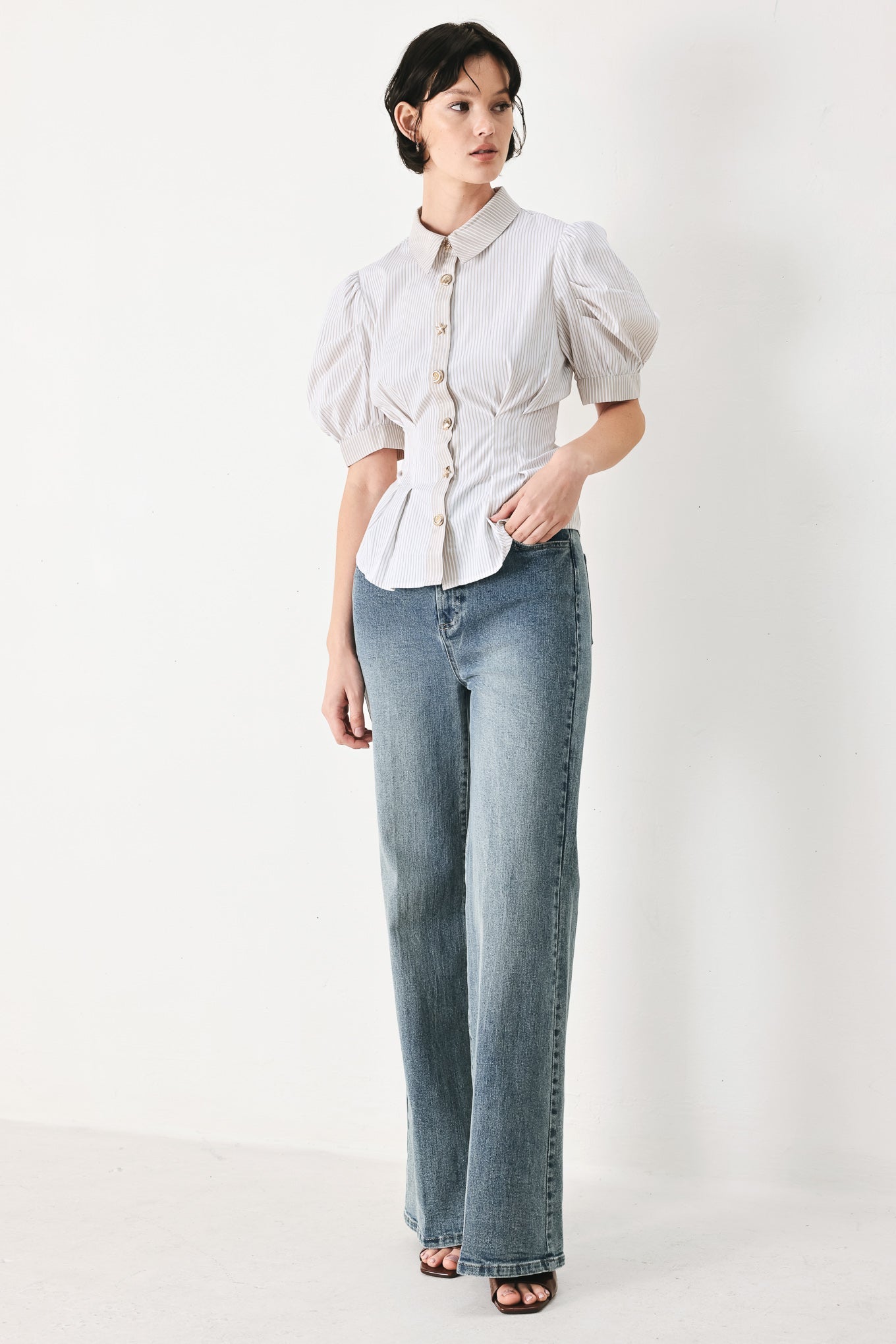 COASTAL LIGHT WOVEN TOP - Flying Tomato - Flyclothing LLC
