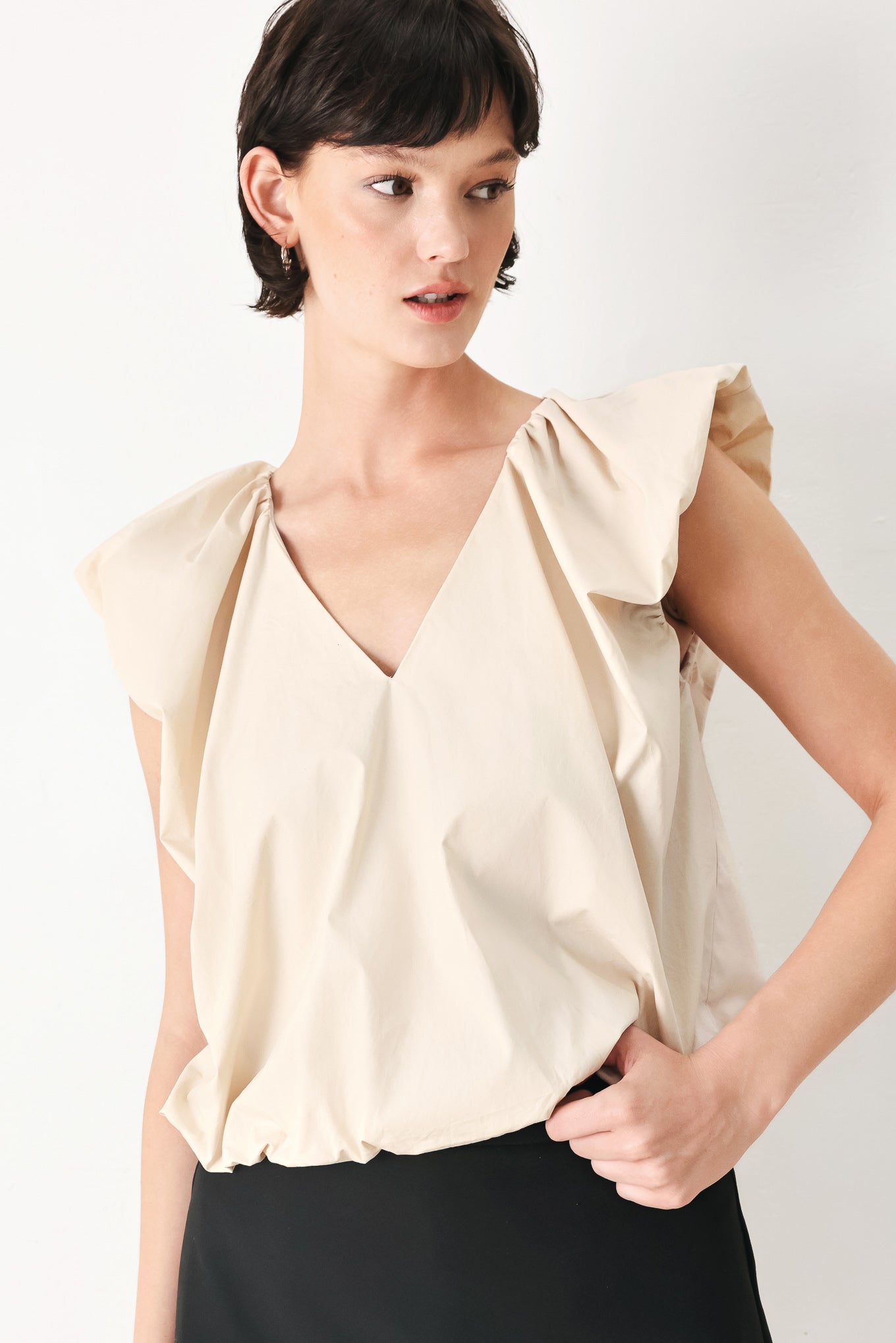 MOONLIGHT SOCIAL WOVEN TOP - Flying Tomato - Flyclothing LLC