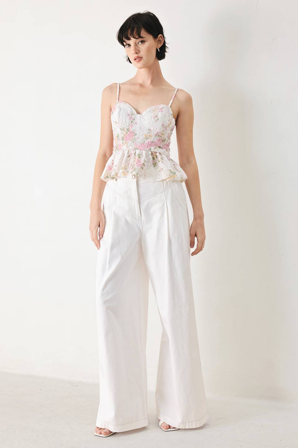 GARDEN STAY WOVEN BUSTIER TOP - Flying Tomato - Flyclothing LLC