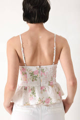 GARDEN STAY WOVEN BUSTIER TOP - Flying Tomato - Flyclothing LLC