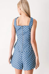 FLIRTY DOTS WOVEN TOP - Flying Tomato - Flyclothing LLC
