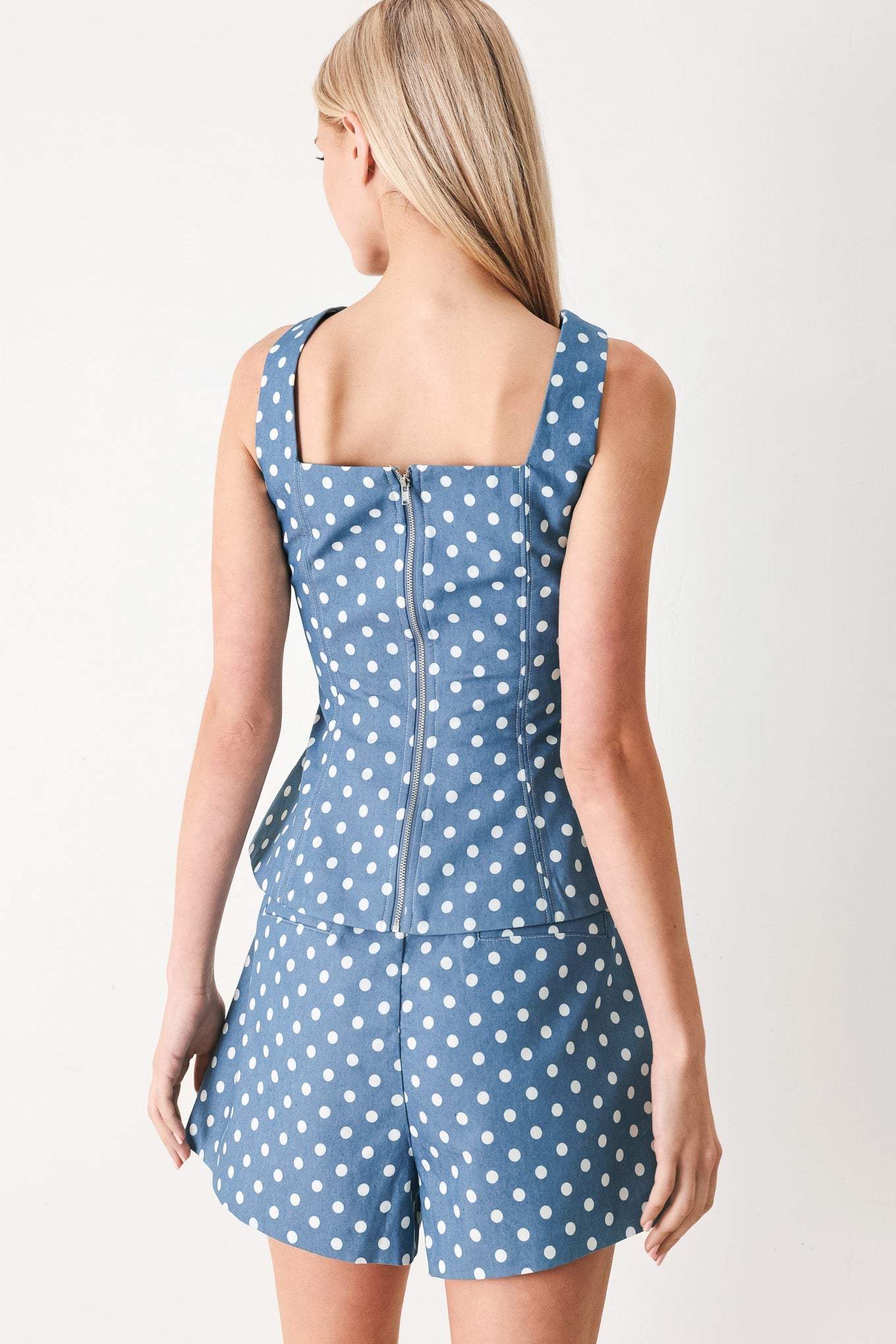 FLIRTY DOTS WOVEN TOP - Flying Tomato - Flyclothing LLC