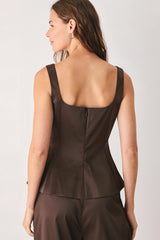 PARCHMENT WOVEN TOP