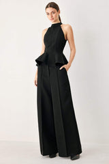 BLACK POWER WOVEN TOP