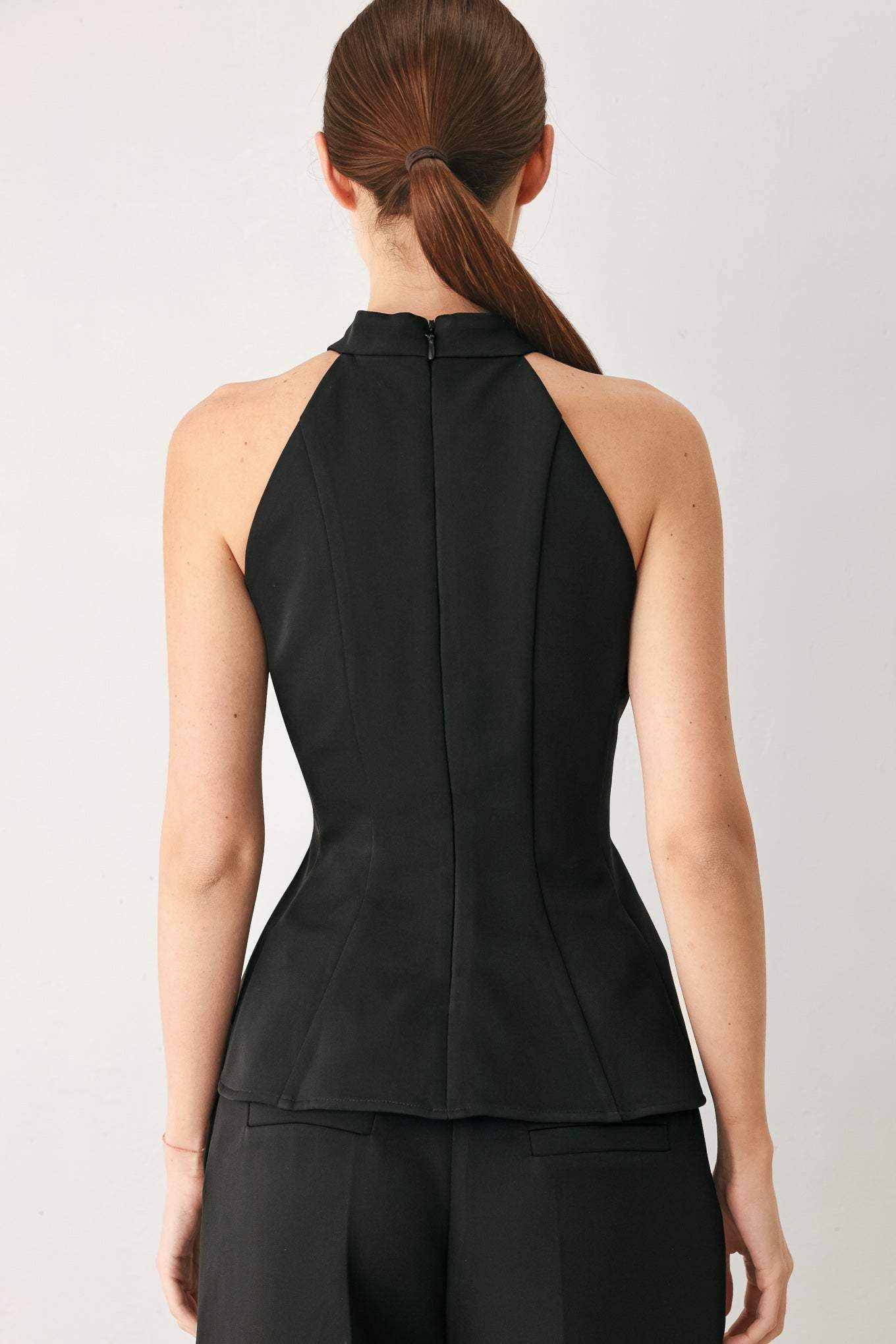 BLACK POWER WOVEN TOP