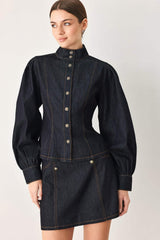 MODERN PREP DENIM TOP