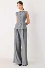 GRANITE FLOW WOVEN TOP