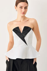 DRESS CODE WOVEN TUBE TOP