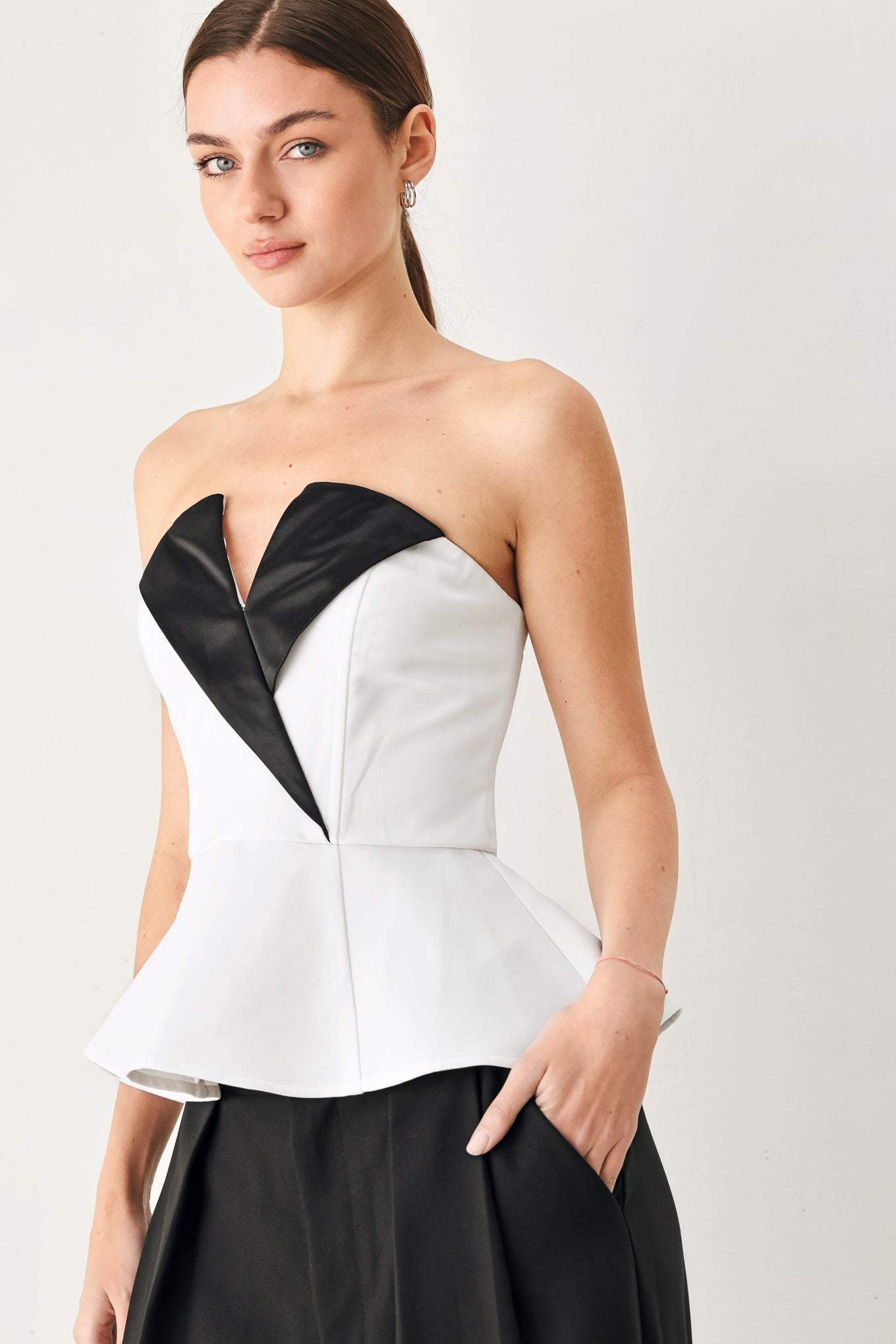 DRESS CODE WOVEN TUBE TOP - Flying Tomato - Flyclothing LLC