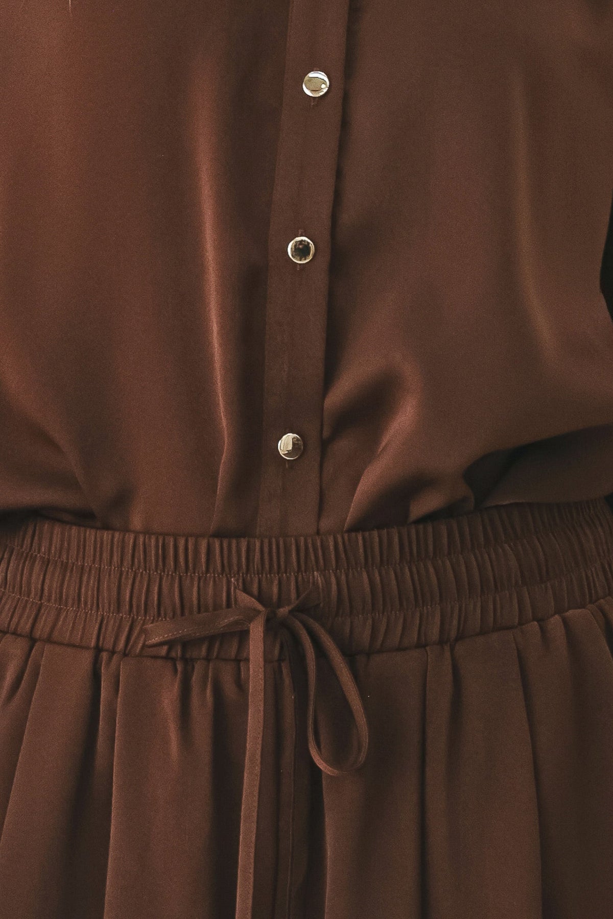 CANYON BROWN WOVEN TOP - Flying Tomato - Flyclothing LLC