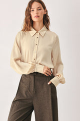 CANYON BROWN WOVEN TOP - Flying Tomato - Flyclothing LLC