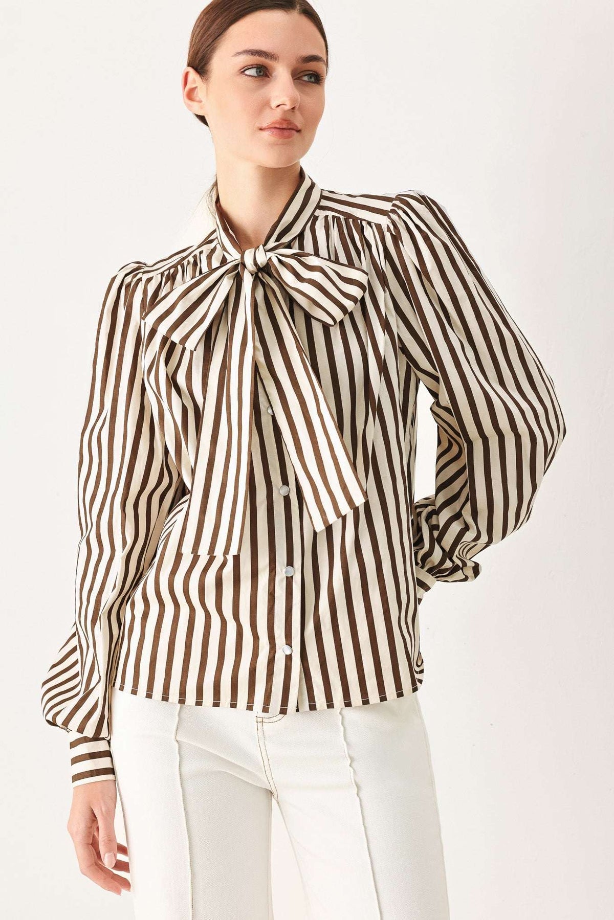 CANDYLINE POET WOVEN TOP - Flying Tomato - Flyclothing LLC