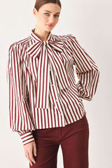 CANDYLINE POET WOVEN TOP - Flying Tomato - Flyclothing LLC