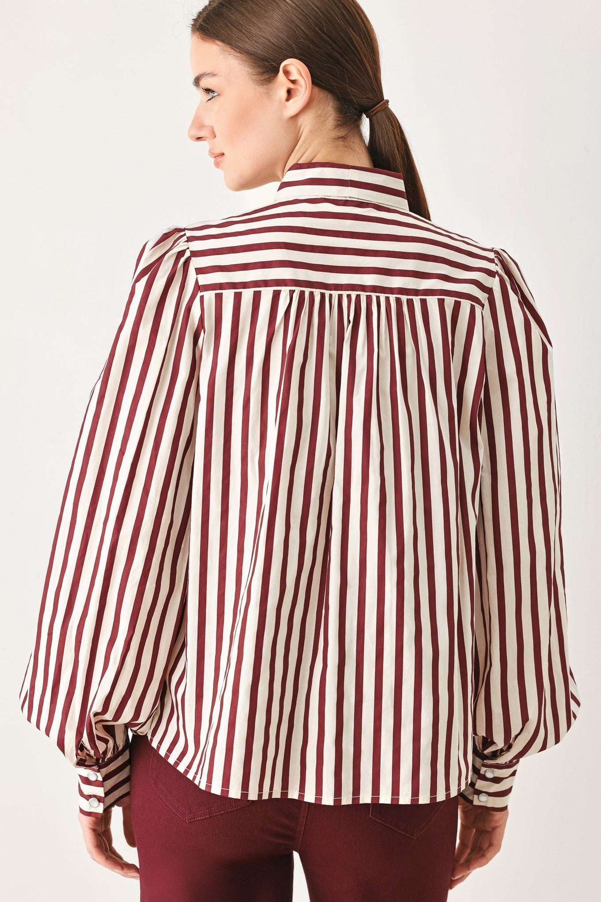 CANDYLINE POET WOVEN TOP - Flying Tomato - Flyclothing LLC
