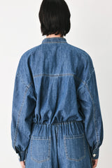 INDIGO COMFORT LINE DENIM TOP