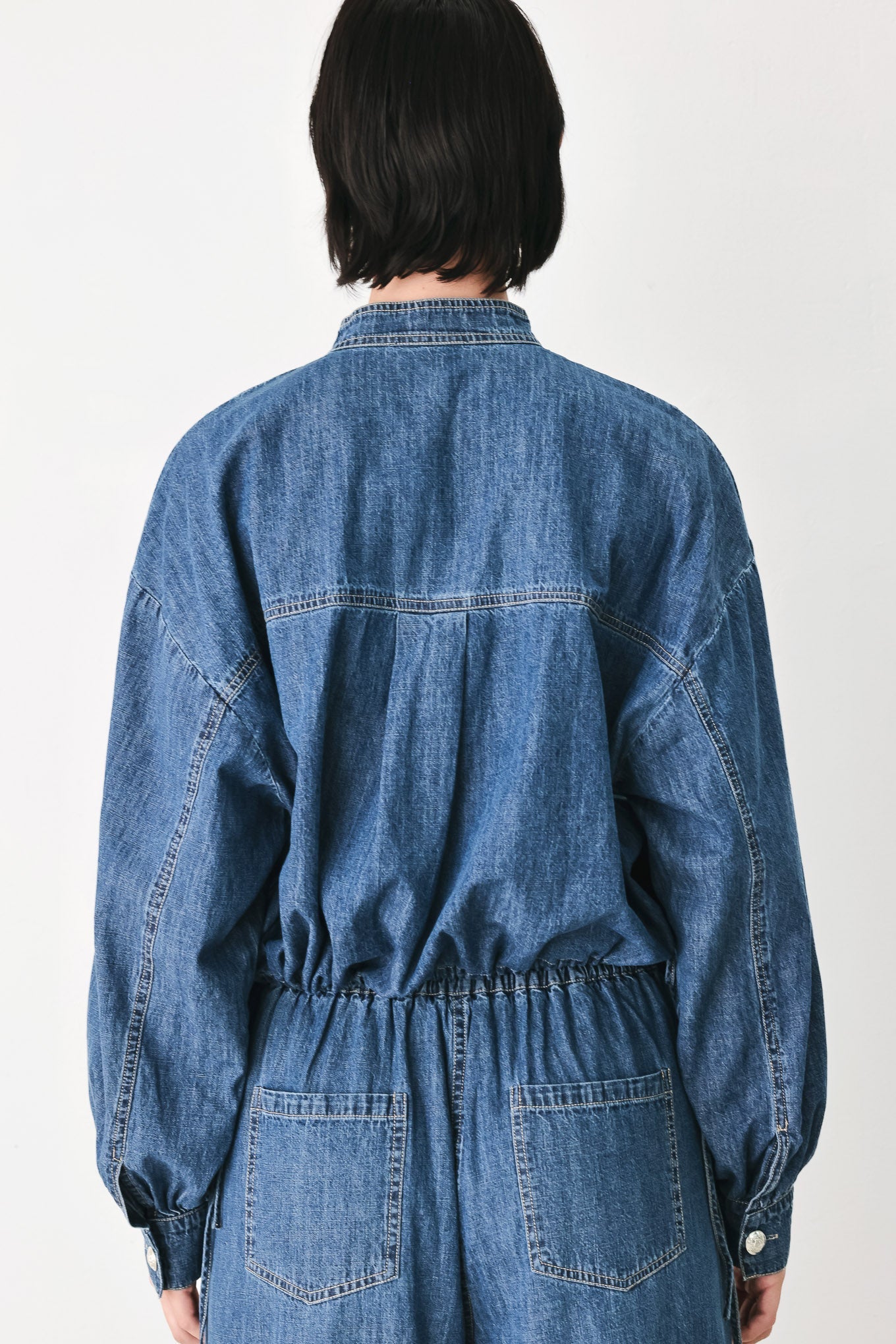 INDIGO COMFORT LINE DENIM TOP
