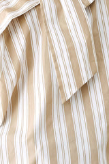 CHAMPAGNE STRIPE MUSE WOVEN TOP