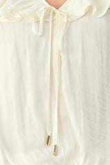 CLOUDRIFT IVORY WOVEN TOP - Flying Tomato - Flyclothing LLC