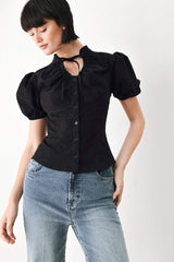 WHITE ROSE DAYDREAM WOVEN TOP - Flying Tomato - Flyclothing LLC