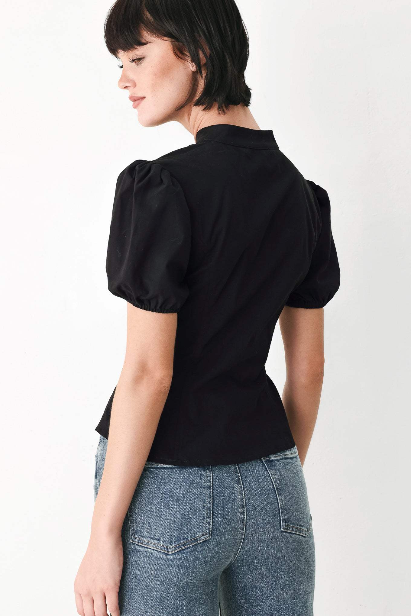 WHITE ROSE DAYDREAM WOVEN TOP - Flying Tomato - Flyclothing LLC