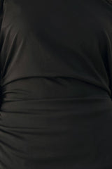 AFTER HOURS LACE TRIM ASYMMETRICAL TOP