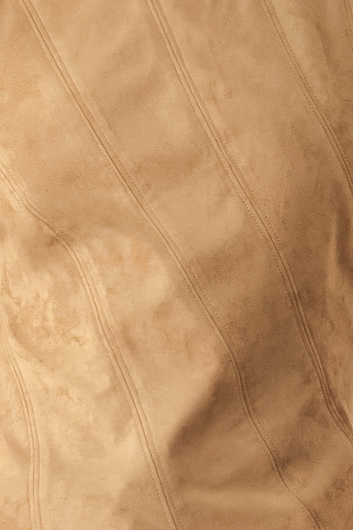 DESERT MOD CAMEL FAUX SUEDE SLEEVELESS TOP - Flying Tomato - Flyclothing LLC