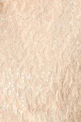 CHAMPAGNE WHISPER SEQUIN EYELASH MESH CROPPED TOP - Flying Tomato - Flyclothing LLC