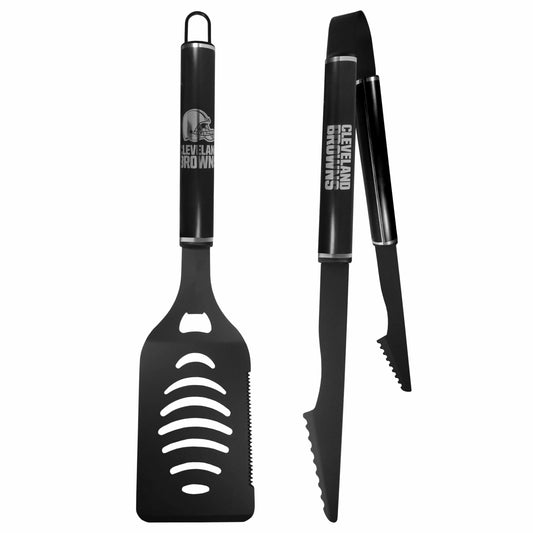 Cleveland Browns 2 pc Monochromatic Tailgate BBQ Set - Siskiyou Buckle