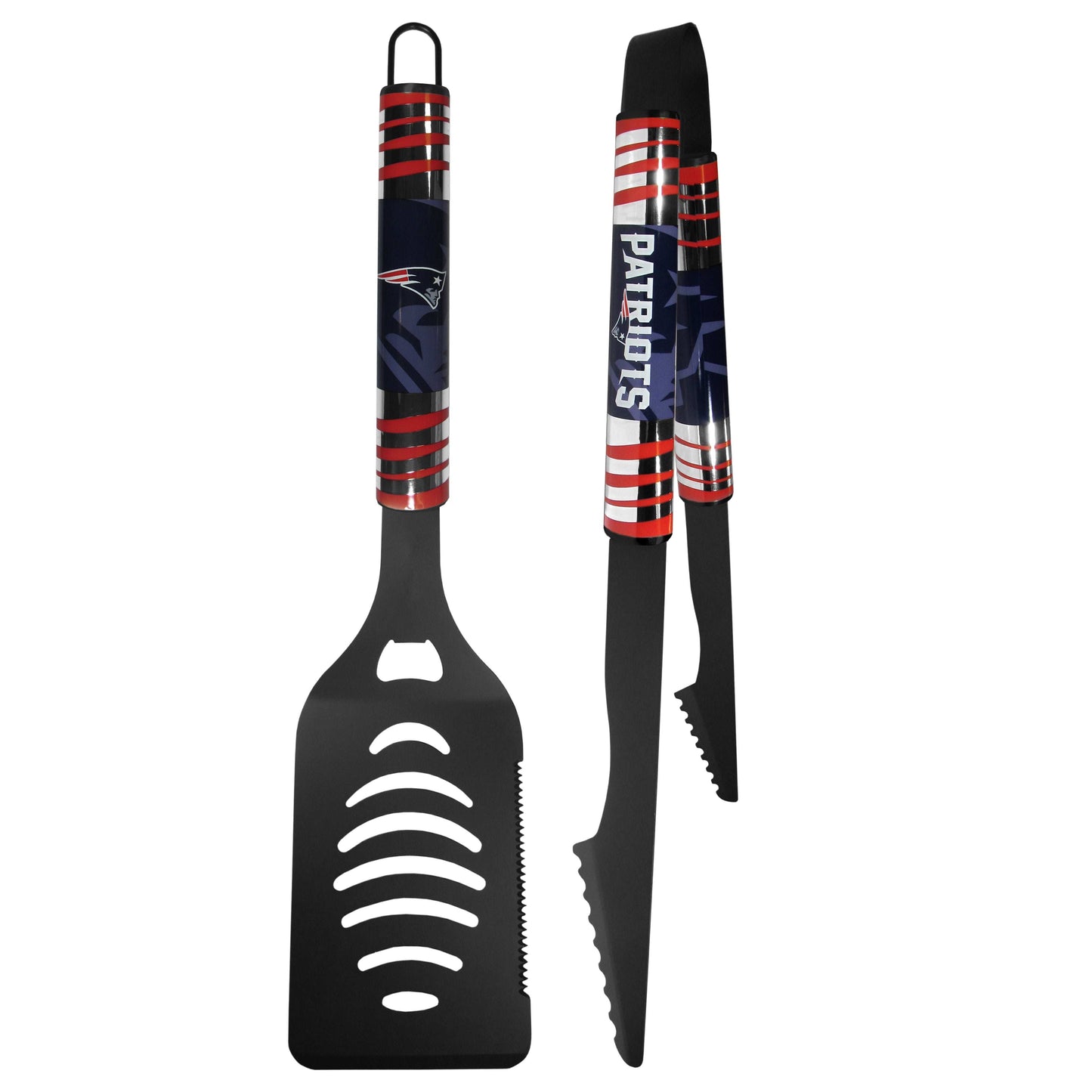 New England Patriots 2 pc Black Tailgate BBQ Set - New England Patriots - Flyclothing LLC