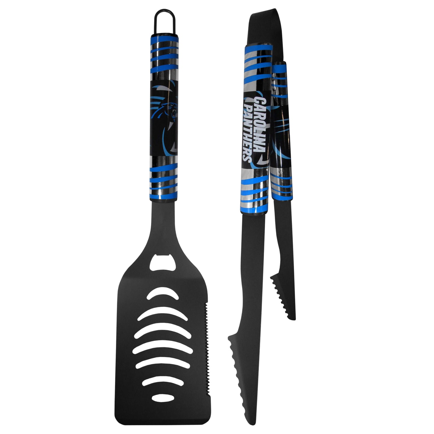 Carolina Panthers 2 pc Black Tailgate BBQ Set - Carolina Panthers - Flyclothing LLC