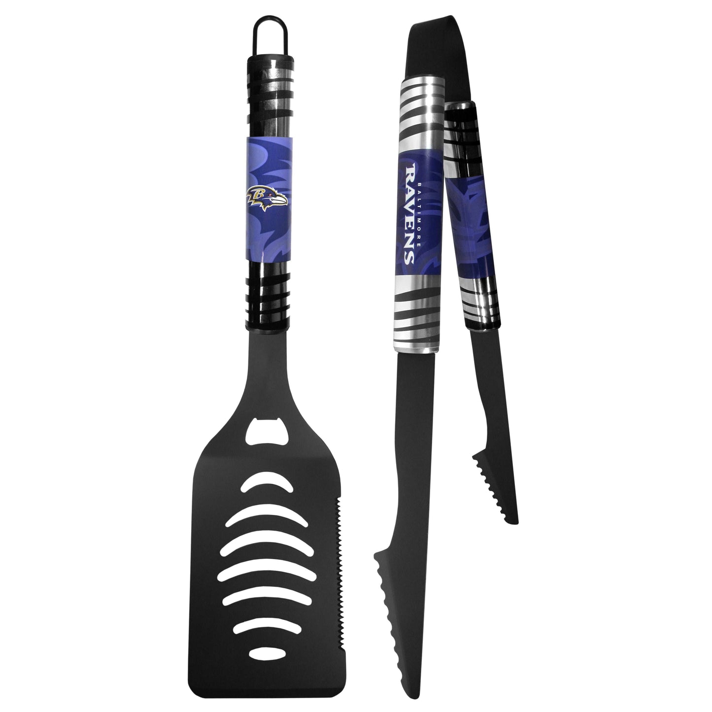 Baltimore Ravens 2 pc Black Tailgate BBQ Set - Baltimore Ravens - Flyclothing LLC