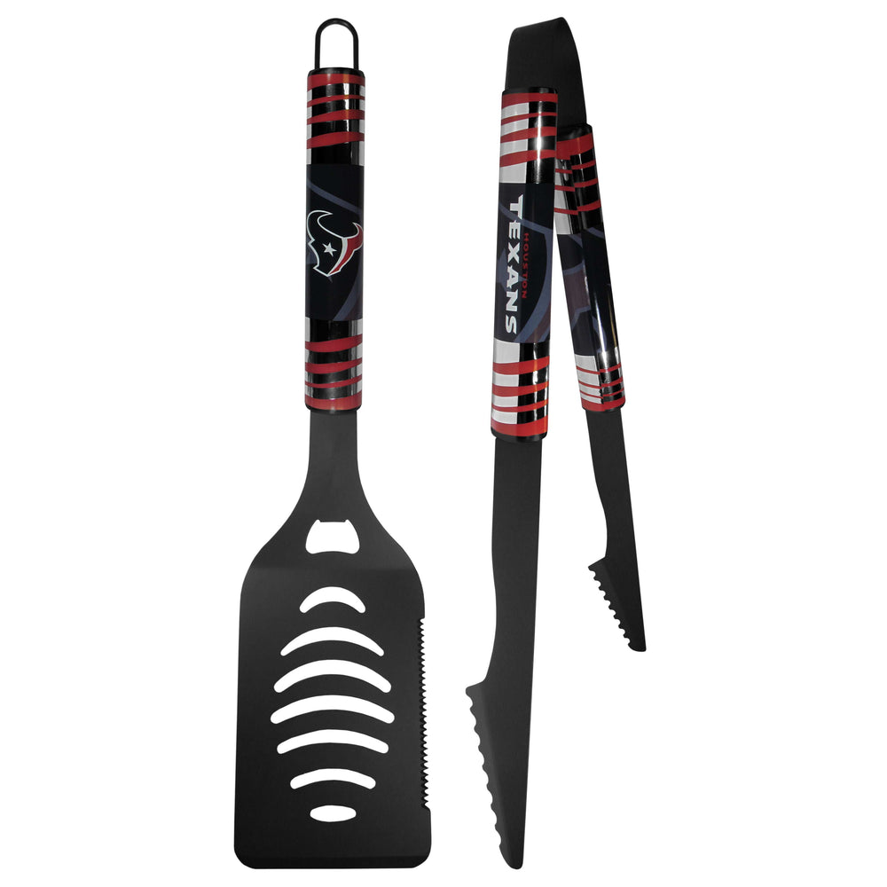 Houston Texans 2 pc Black Tailgate BBQ Set - Houston Texans - Flyclothing LLC