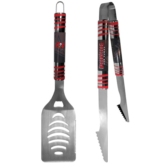 Tampa Bay Buccaneers 2 pc Steel Tailgate BBQ Set