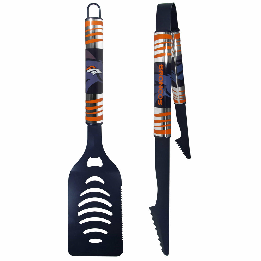 Denver Broncos 2 pc Color Tailgate BBQ Set - Siskiyou Buckle