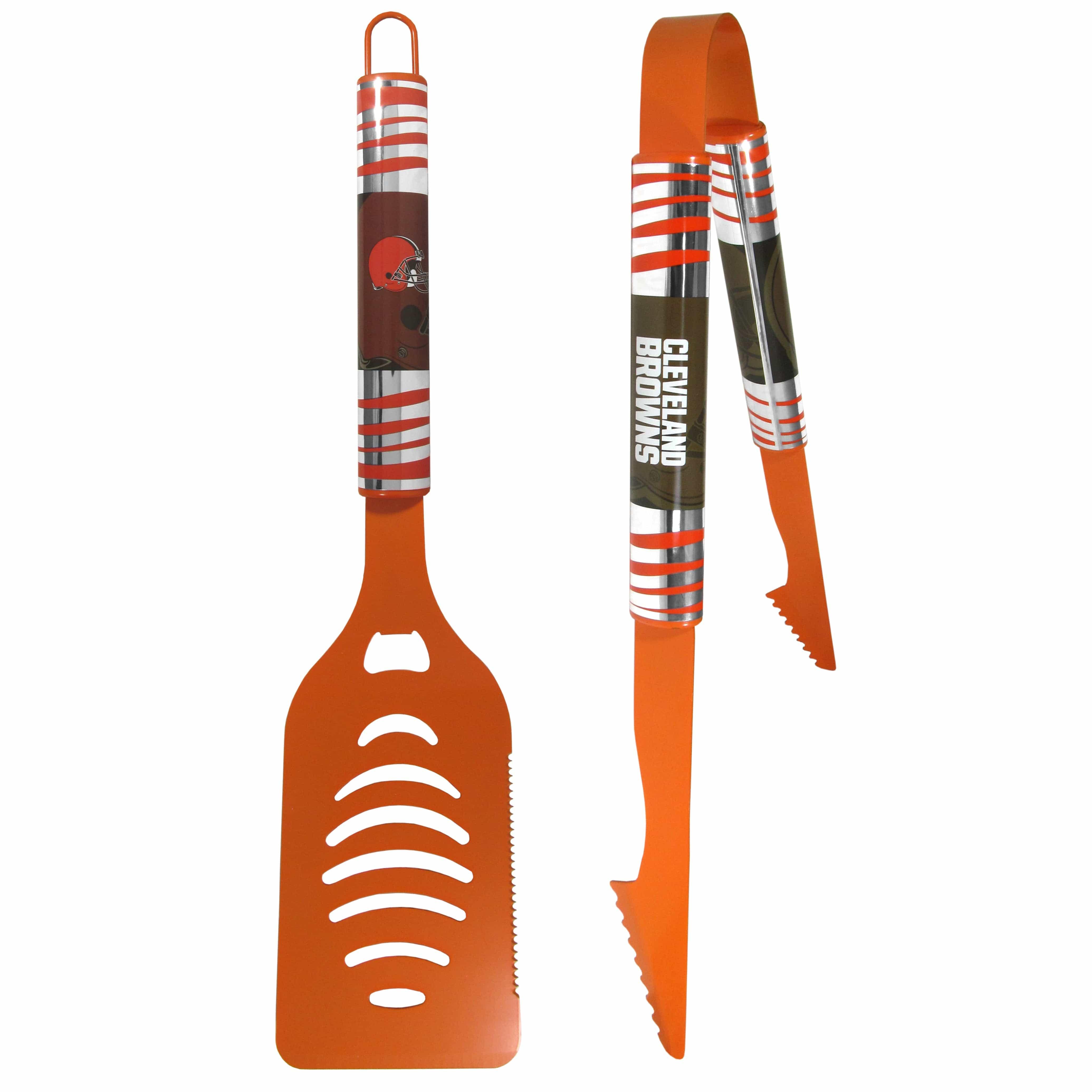 Cleveland Browns 2 pc Color Tailgate BBQ Set - Siskiyou Buckle