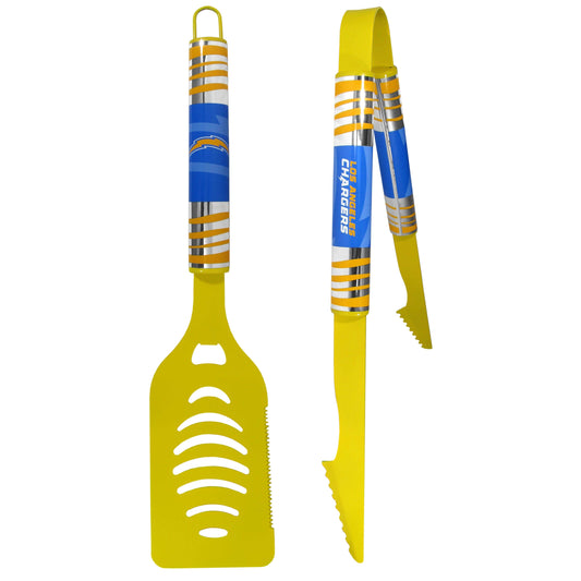 Los Angeles Chargers 2 pc Color Tailgate BBQ Set - Siskiyou Buckle