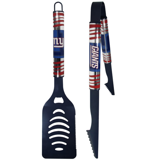 New York Giants 2 pc Color Tailgate BBQ Set